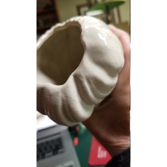 Vintage Head Vase Lady Planter, Glamor Girl Design No 2, White Pink BLue, 1950's - Picture 9 of 9